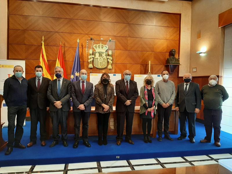 El Ministerio de Agricultura firma dos convenios para invertir 35,51 millones de los fondos de recuperación en obras de modernización de regadíos en Aragón 