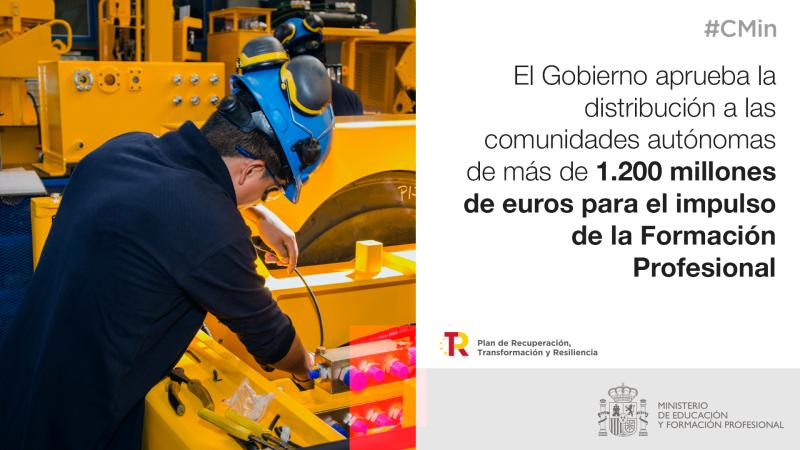 El Gobierno destina cerca de 40 millones de euros a Aragón para el impulso de la Formación Profesional