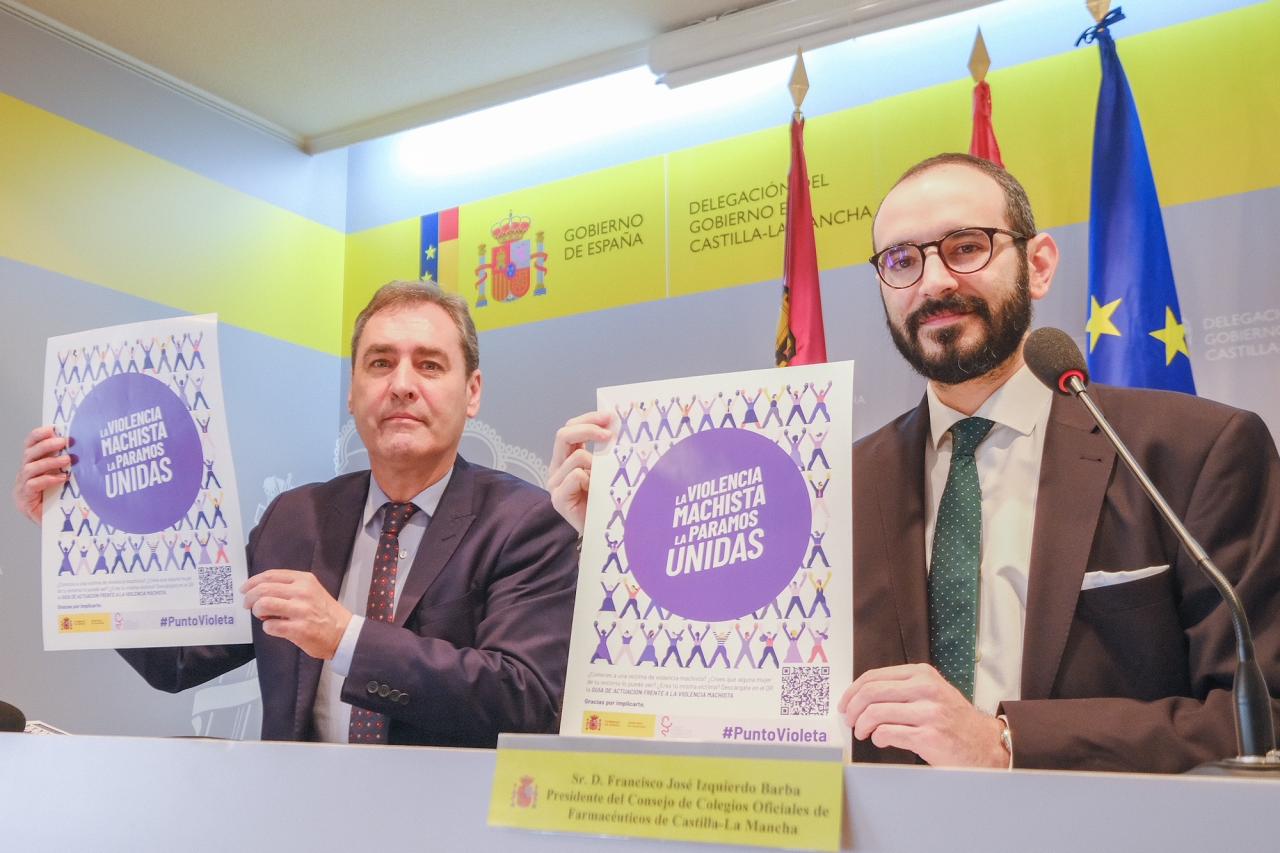 Las farmacias de Castilla-La Mancha se convierten en Puntos Violeta para facilitar información sobre actuación y recursos en casos de violencia de género