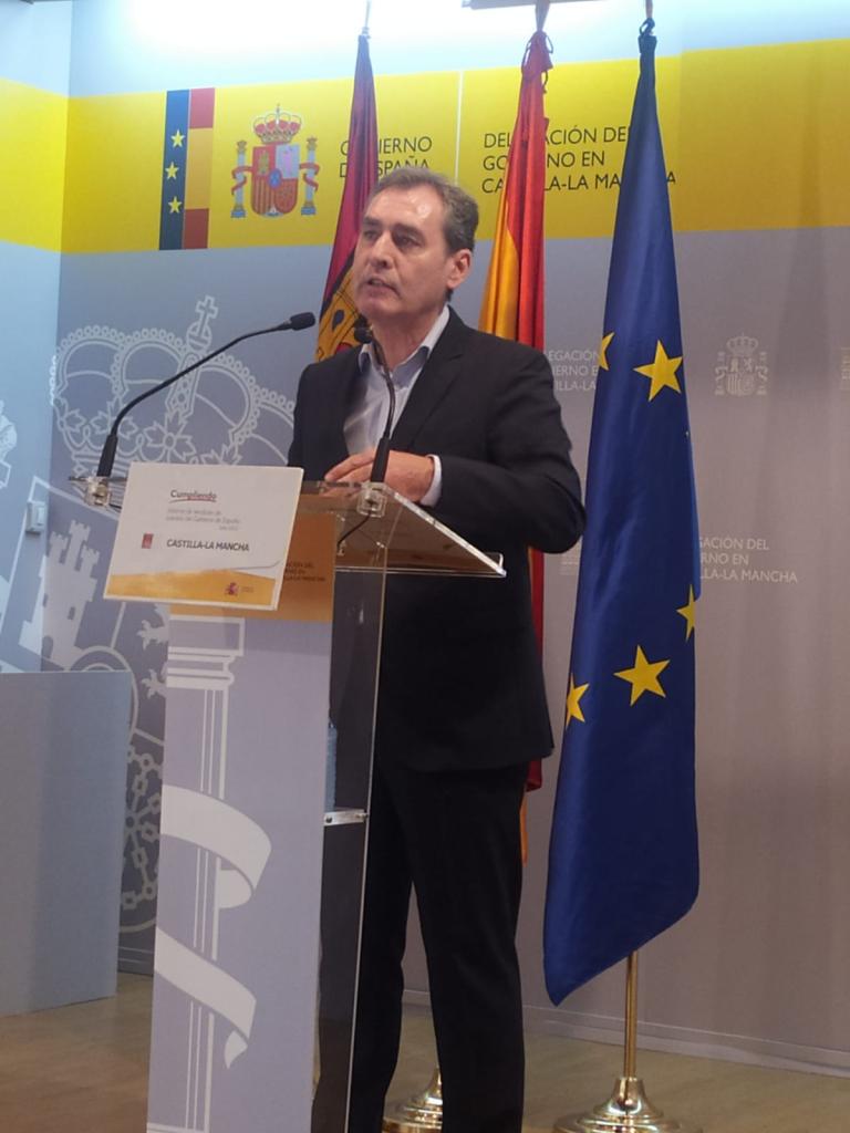 El delegado del Gobierno de España en Castilla-La Mancha asegura que más del 76% de la población de la región se beneficia directamente de las ayudas extraordinarias del gobierno de Pedro Sánchez
