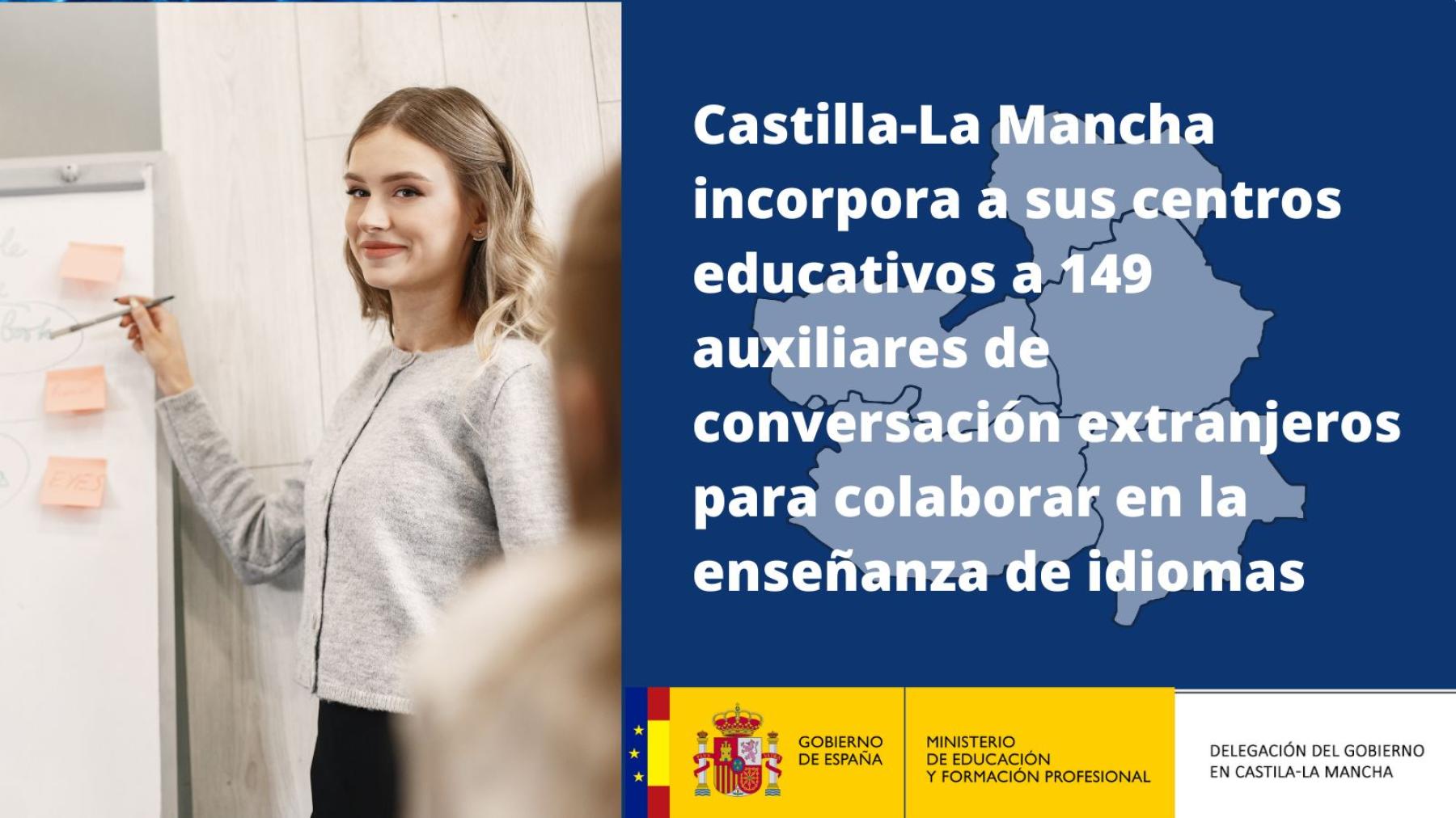 Castilla-La Mancha incorpora a sus centros educativos a 149 auxiliares de conversación extranjeros para colaborar en la enseñanza de idiomas