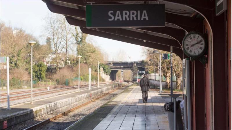 Imaxe da estación de Sarria