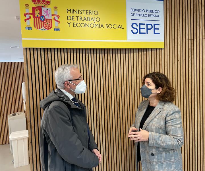 María Rivas espera que a nova oficina do *SEPE no Espazo *Amizar sexa a referencia da aposta do Goberno polo emprego e a recuperación 