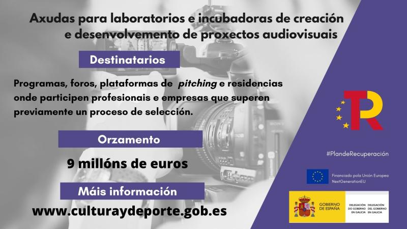 José Miñones invita a las instituciones y empresas gallegas a beneficiarse de los 9 millones de euros de la línea de aportaciones para proyectos audiovisuales cuya convocatoria se abre hoy 