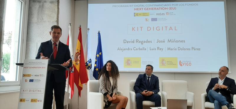 José Miñones valora el impacto muy positivo del programa Kit Digital en Galicia, donde casi la mitad de las pymes han solicitado ya el bono para digitalizar sus negocios