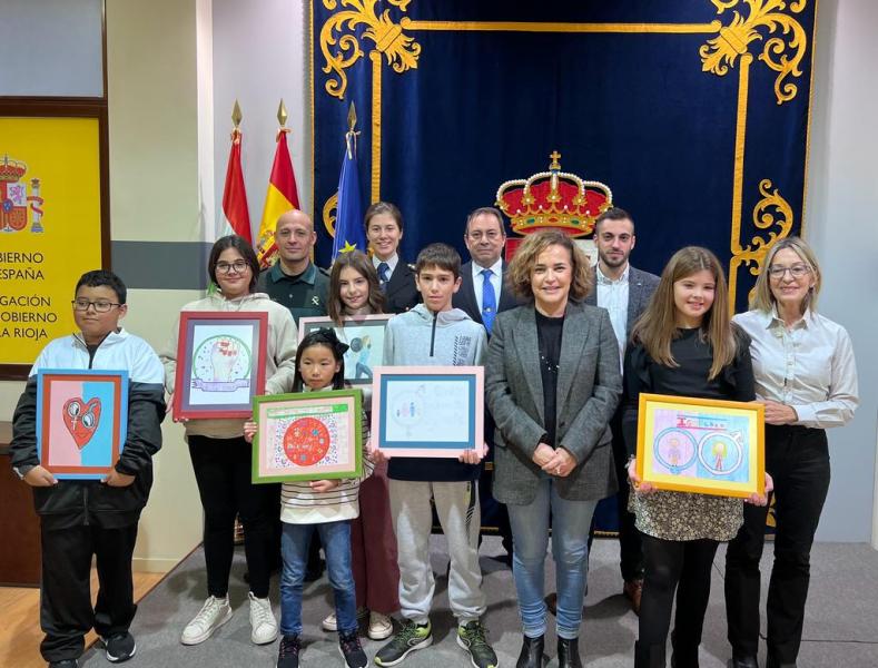 Entrega de los premios del III Certamen de Pintura por la Igualdad de Género de la Delegación del Gobierno en La Rioja