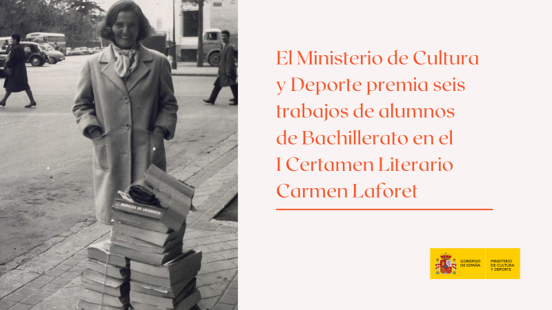 El Ministerio de Cultura y Deporte premia dos trabajos de alumnos de Bachillerato de la Comunidad de Madrid en el I Certamen Literario Carmen Laforet