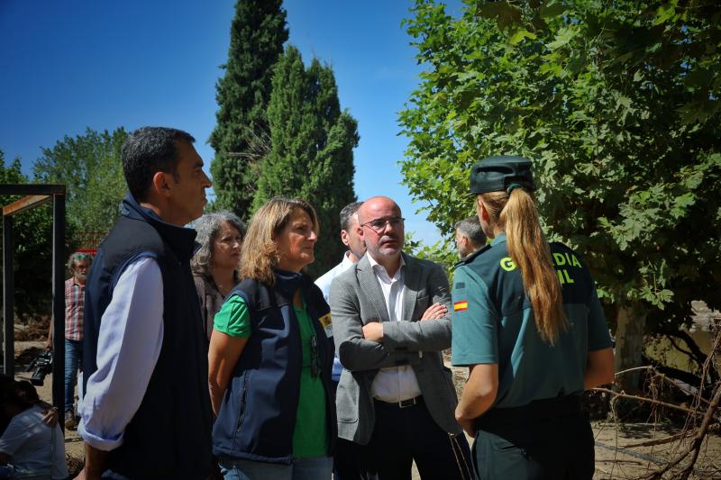 Francisco Martín recorre las zonas del suroeste de la Comunidad de Madrid más afectadas por la DANA 