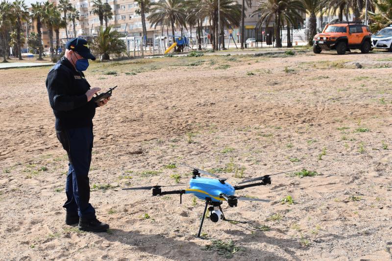 Un dron de la DGT vigila el tráfico de Melilla 