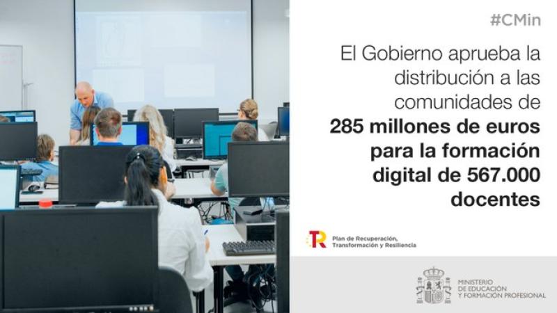 El Gobierno destina más de 14,9 millones de euros al País Vasco para la formación digital del profesorado y el apoyo al alumnado con necesidades