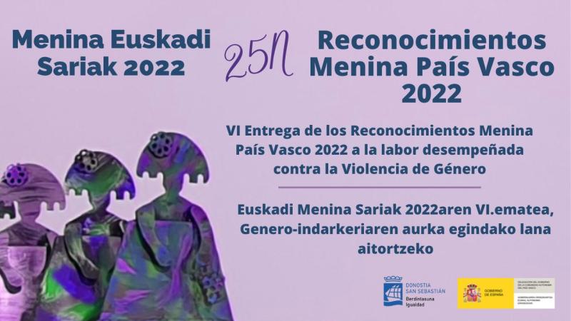 Izaskun Barbier, la Asociación Askabide y el Ayuntamiento de Portugalete, galardonadas con motivo del 25N por su lucha contra la violencia de género