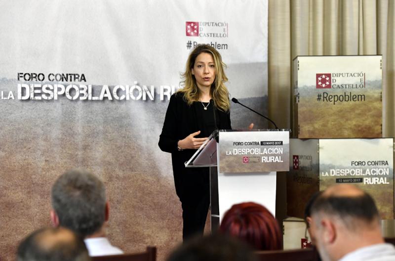La comisionada frente al Reto Demográfico clausura la Jornada sobre Despoblación Rural de la Diputación de Castellón