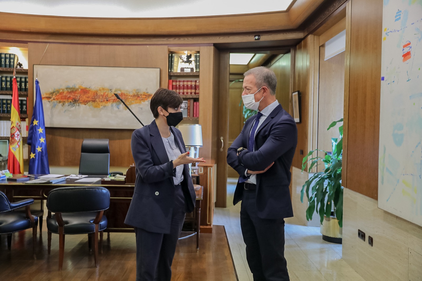Isabel Rodríguez se reúne con Ander Gil para abordar el papel relevante del Senado con la institucionalización de la Conferencia de Presidentes