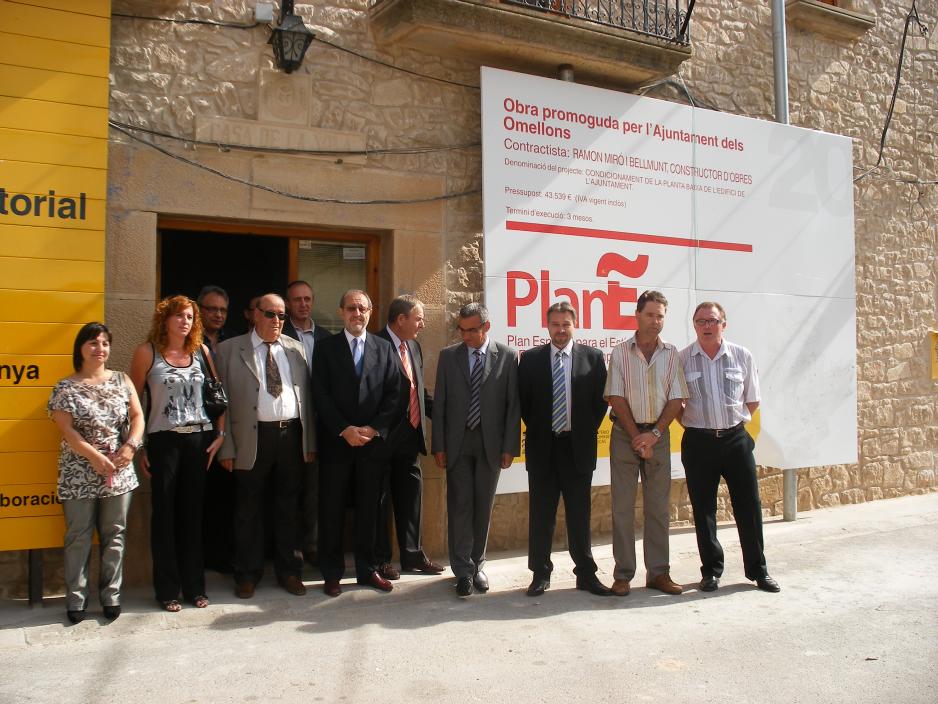 El Subdelegat del Govern destaca la col.laboració institucional en la inauguració d’una obra FEIL als Omellons 