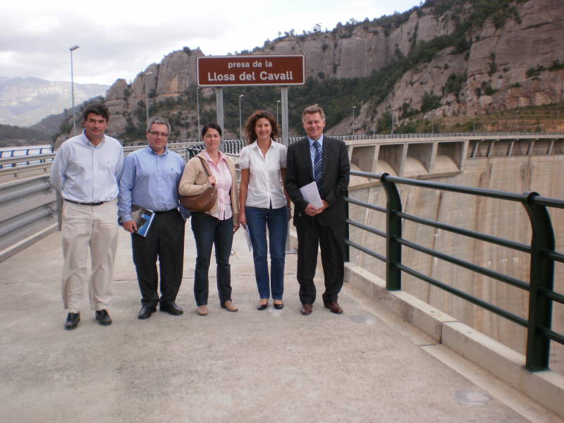 La Directora General de l'Aigua del MARM ha realitzat una visita tècnica a les obres de proveïment des de l'Embassament de la Llosa del Cavall, a Lleida i Barcelona