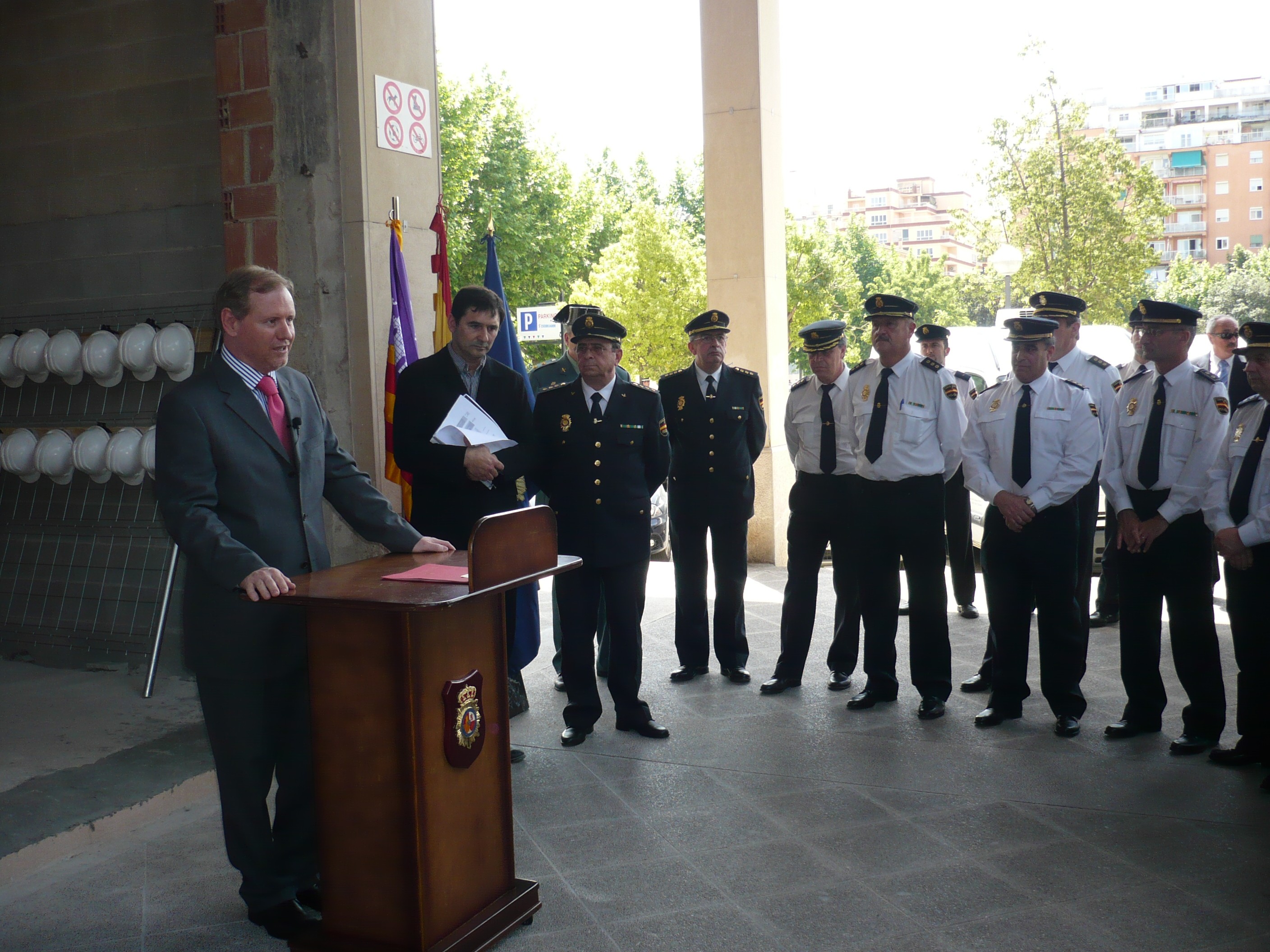 Presentació de les obres de la nova comissaria del Cos Nacional de Policia