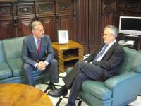 El Presidente de la Junta recibe la visita institucional del Delegado del Gobierno en Andalucía