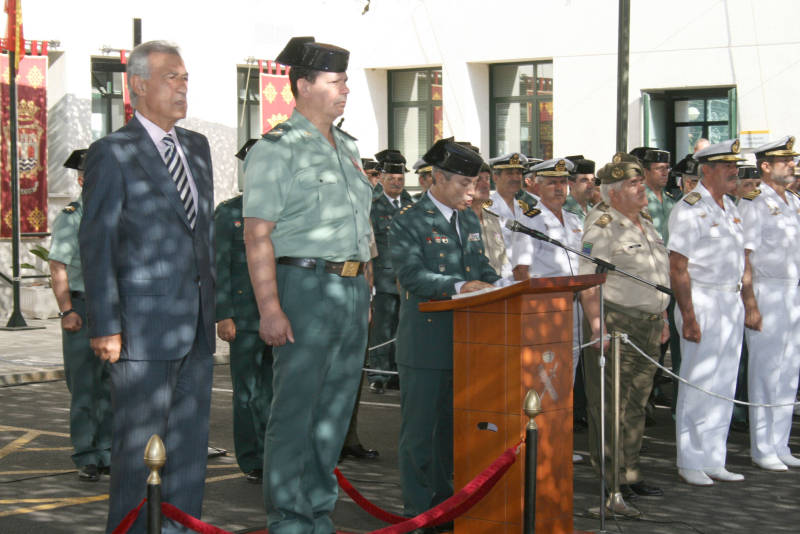 Lopez Garzón preside la toma de posesión del nuevo responsable de la Comandancia de la Guardia Civil de Cádiz 