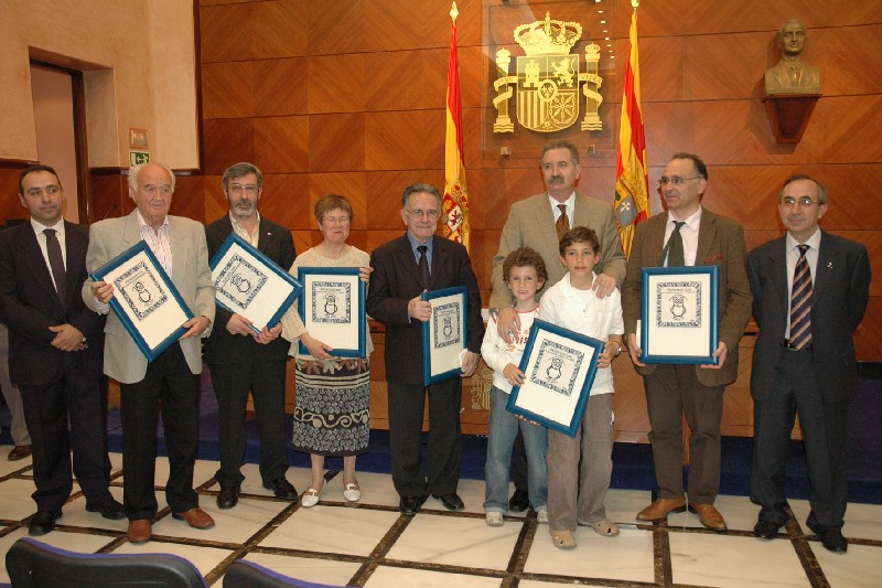 Entrega de premios de la Asociación Aragonesa Amigos del Libro en la sede de la Delegación del Gobierno en Aragón.