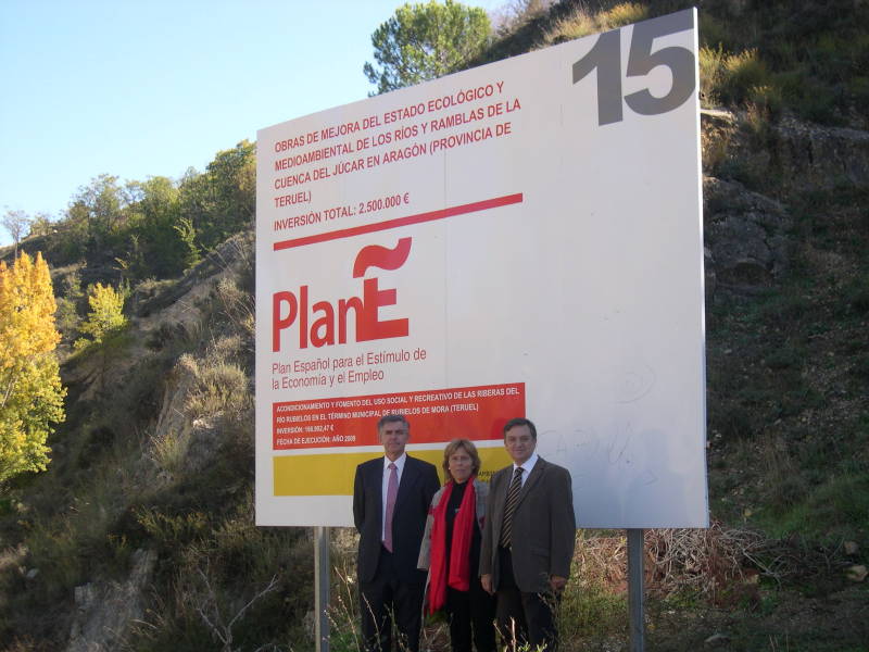 El Ministerio de Medio Ambiente y Medio Rural y Marino invierte más de un millón de euros en actuaciones en el embalse de Mora de Rubielos
