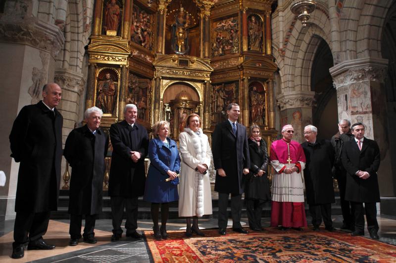 Los Príncipes de Asturias presiden la inauguración de las obras de la Catedral de Tarazona