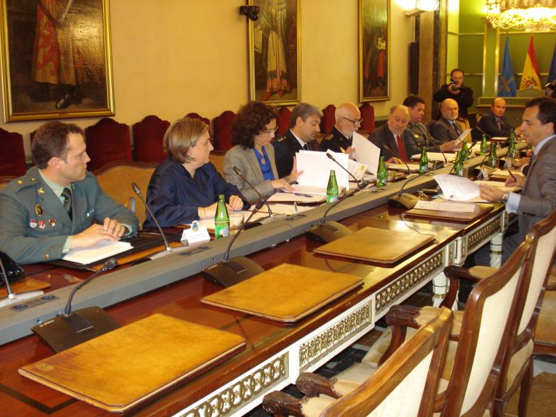 Reunión de la Junta Local de Seguridad de Oviedo.