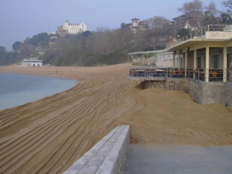 Una vista de la playa de la Magdalena tras las labores del año psado