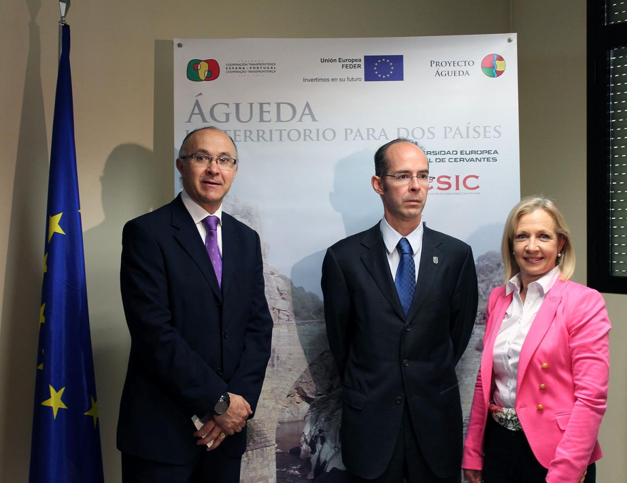 El delegado del Gobierno y el rector de la Universidad ‘Miguel de Cervantes’ presentan en Valladolid el Proyecto Águeda, financiado con fondos Feder
