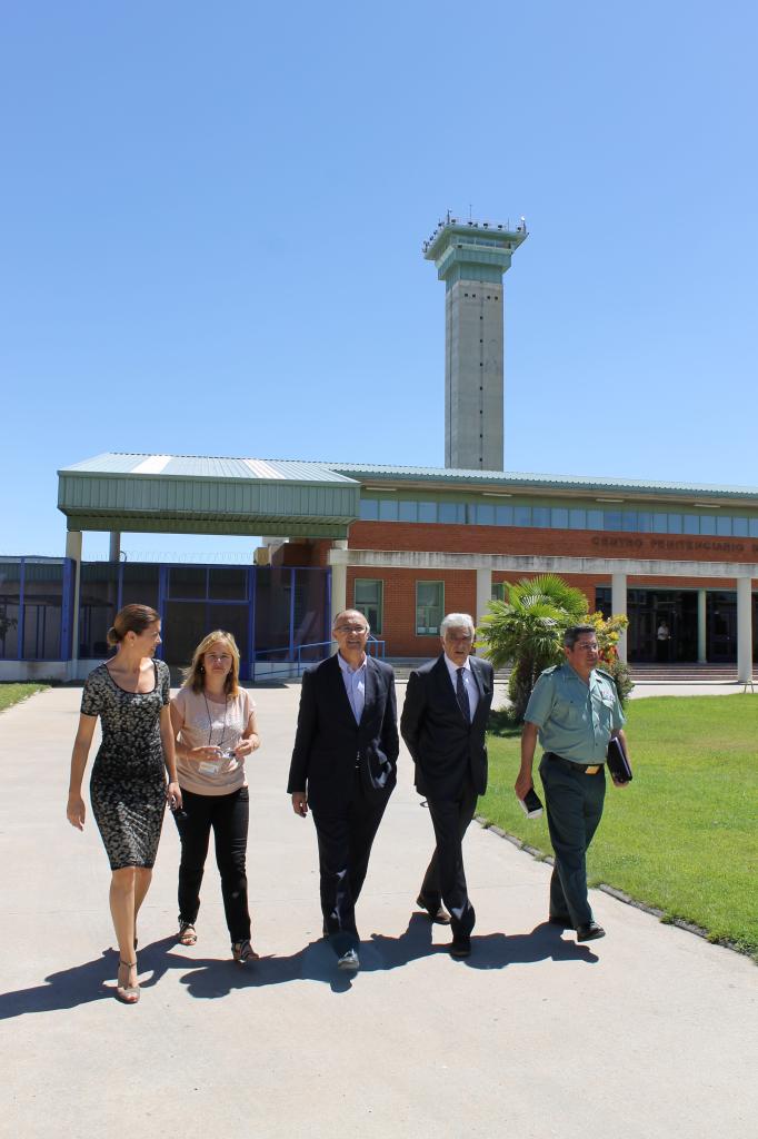 El delegado del Gobierno visita el Centro Penitenciario de Topas (Salamanca) con motivo de las obras de mejora que se realizan