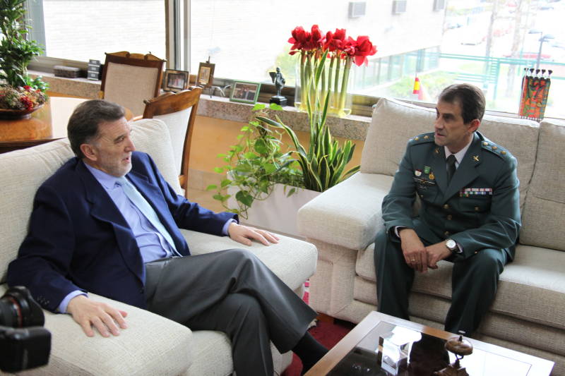 El delegado del Gobierno recibió la visita del nuevo Jefe de la Comandancia de la Guardia Civil en Valladolid