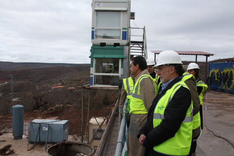 Alejo acompaña al secretario de Estado de Medio Rural en una visita de obras a la presa de Castrovido, en Burgos 