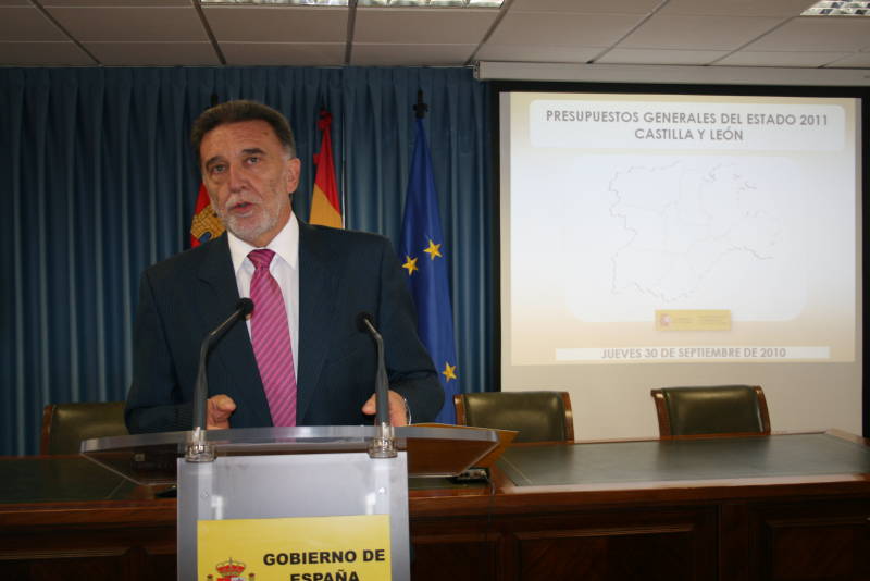 El delegado del Gobierno presento los Presupuestos Generales del Estado para Castilla y León en 2011