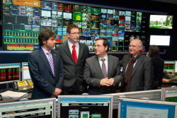 El Delegado del Gobierno ha participado en el acto de apagada de la señal de televisión analógica de Collserola
