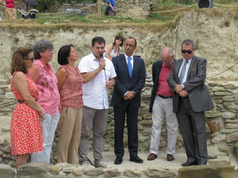 Emilio Ablanedo inaugura l'ampliació del Parc Arqueològic del Camp de les Lloses de Tona