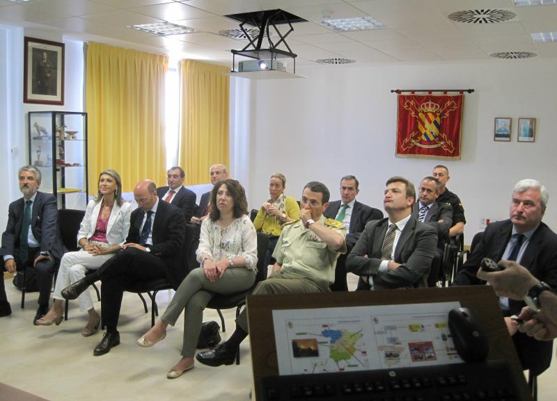 Visita de los Delegados de Gobierno de Cataluña, País Vasco, La Rioja, Aragón y Navarra al IV Batallón de Intervención de Emergencias de la UME de Zaragoza