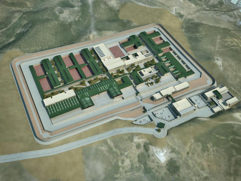 Vista aérea del futuro complejo penitenciario de Ceuta