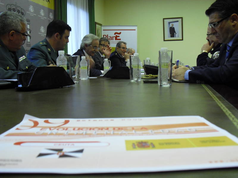 El Delegado analiza la evolucion de la criminalidad en Ceuta durante 2009