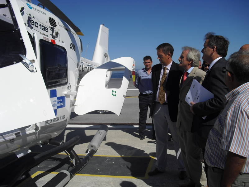 Presentación del nuevo servicio de helicópteros sanitarios