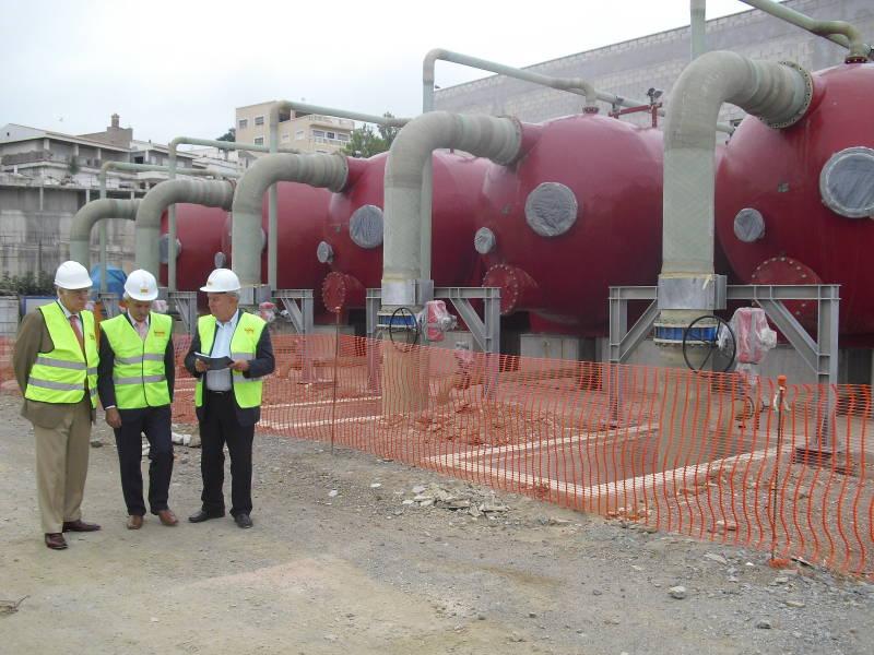 El delegado del Gobierno y el presidente de la CHG valoran la inversión realizada en Ceuta en materia de aguas