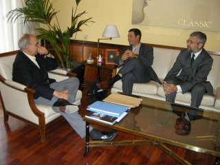 El delegado del Gobierno se reúne con representantes de la Fundación Chirivella Soriano