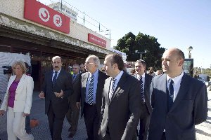 El delegado del Gobierno visita las obras de Adif en la estación de Elche Parque (Alicante)<br/><br/><br/>