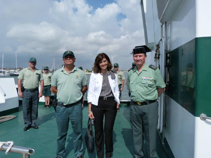 La Delegada del Gobierno visita las instalaciones del Servicio Marítimo de la Guardia Civil 