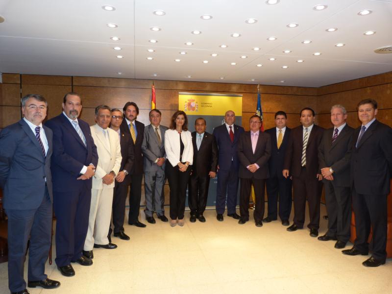 Ana Botella recibe a una delegación de la Asamblea legislativa de la República del Panamá
