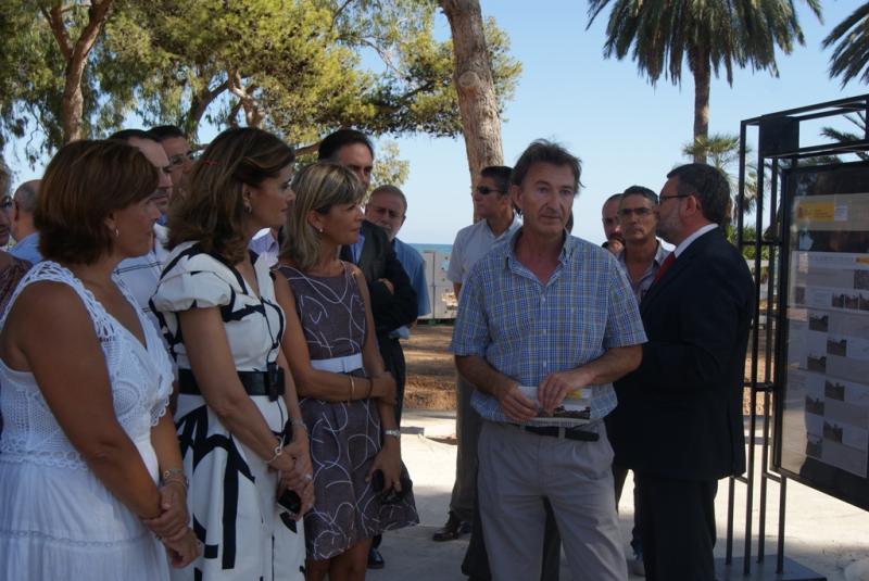 Ana Botella visita las obras del Paseo Marítimo de Benicàssim
