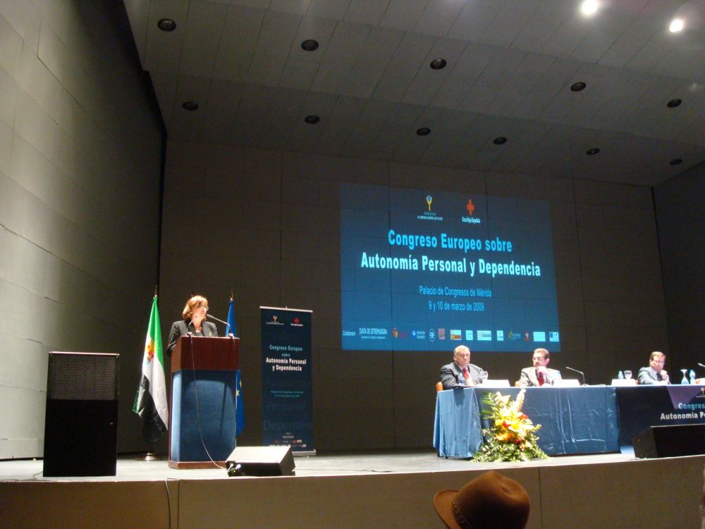 Acto de inauguración del Congreso Europeo de Autonomía Personal y Dependencia celbrado en Mérida