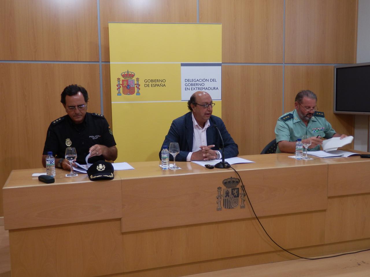 Desciende un 5,4% los delitos y faltas cometidos en Extremadura durante el primer semestre de 2012