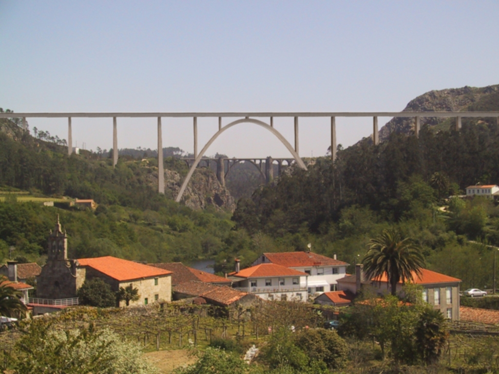 Iniciada la cimentación de las pilas del viaducto sobre el río Ulla en la línea de alta velocidad Ourense-Santiago