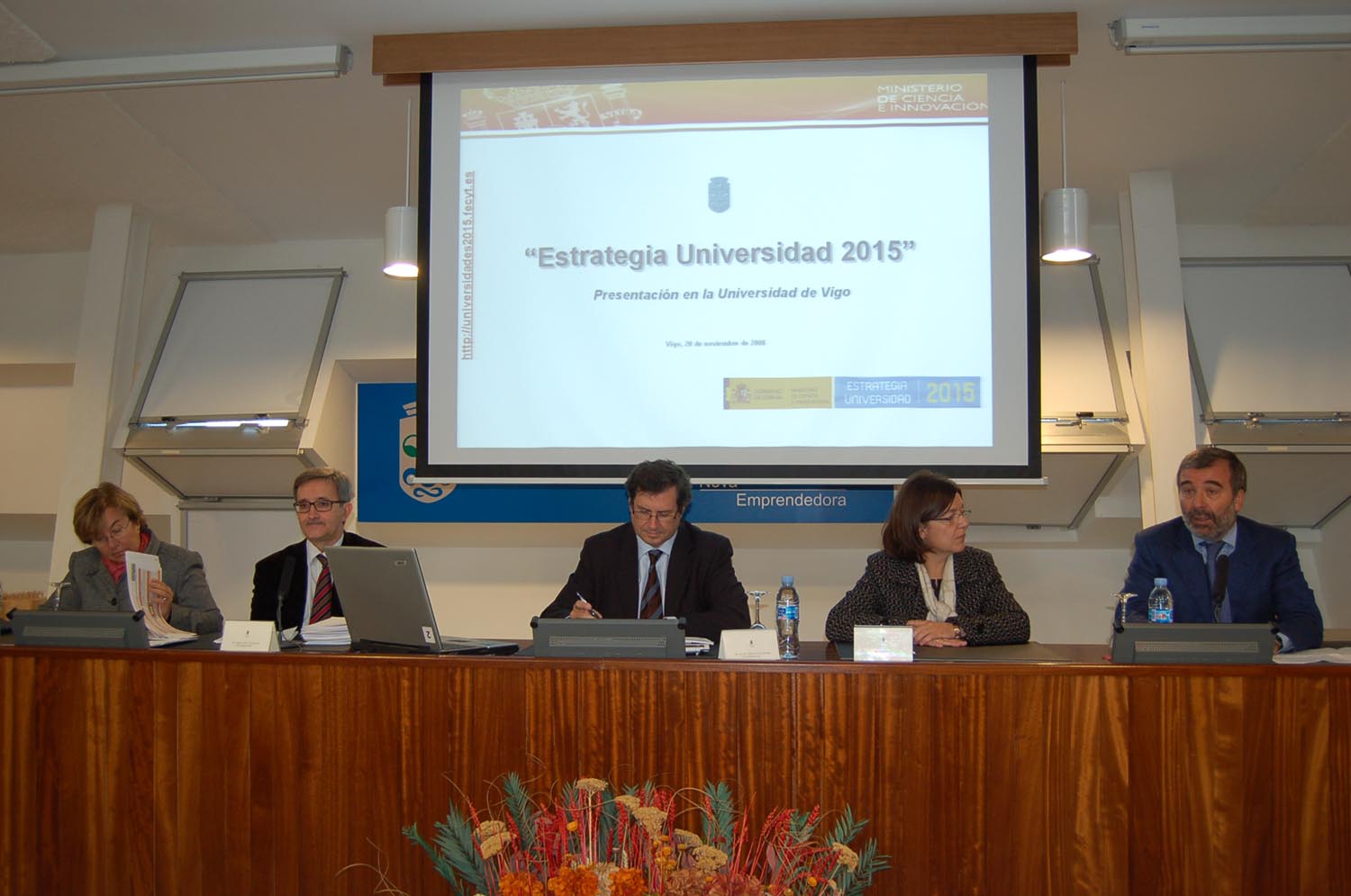 El secretario de Estado de Universidades presenta la Estrategia Universidad 2015 en la Universidad de Vigo