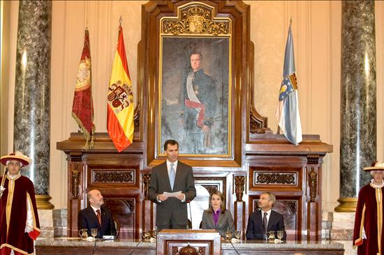 SS.AA.RR. los Príncipes de Asturias visitan la ciudad de A Coruña, con ocasión del 800 Aniversario de la concesión de la Carta-Puebla con el título de Ciudad