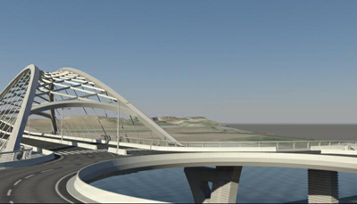 El Ministerio de Fomento construirá un nuevo Puente sobre el Río Miño que mejorará en Lugo la permeabilidad  y la movilidad entre ambas márgenes